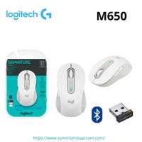 MOUSE LOGITECH SIGNATURE M650 SILENT LARGE WIRELESS BLUETOOTH WHITE