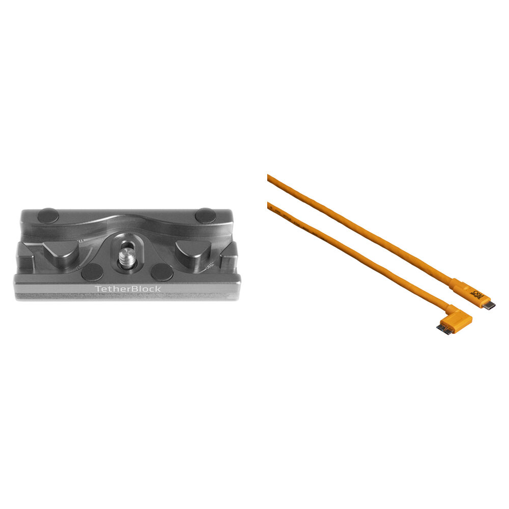 Tether Tools TetherPro Cable USB Type-C a Micro-USB 3.0 con TetherBLOCK QR Plus, 15', Nara