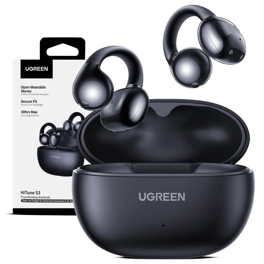 Audifonos Ugreen WS209 Hitune S3 Open Ear Clip Bluetooth 5.4 Negro