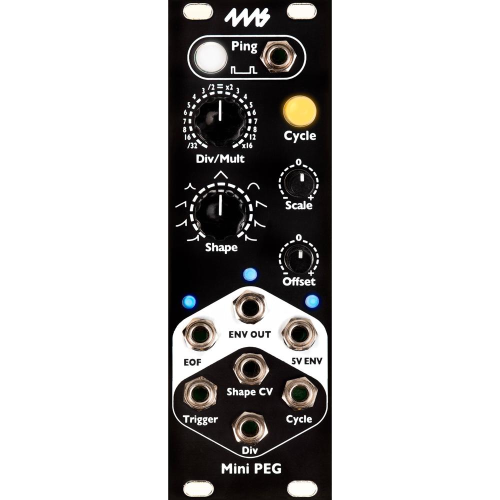 4ms Mini Peg Generador de Envolventes Pingable - 1x Amp Envelope Generator, 8 HP, Consumo
