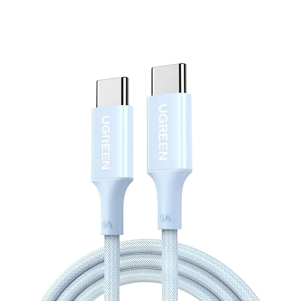 Cable USB-C a USB-C Ugreen 3A Carga Rápida PD 1M Trenzado Azul 35334-L501