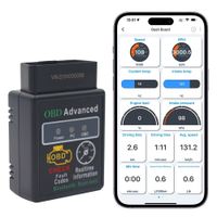 Scanner Auto OBDII Bluetooth V02H4 Diagnóstico Motor Tiempo Real - Unisex Diagnóstico Básico V02H4