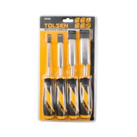 Juego de formones 4p 1 4pulg 1 2pulg 3 4pulg 1pulg Tolsen - 25384