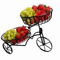 Florero Decorativo Multifuncion en Forma de Triciclo Soporte Encimero para Organizador