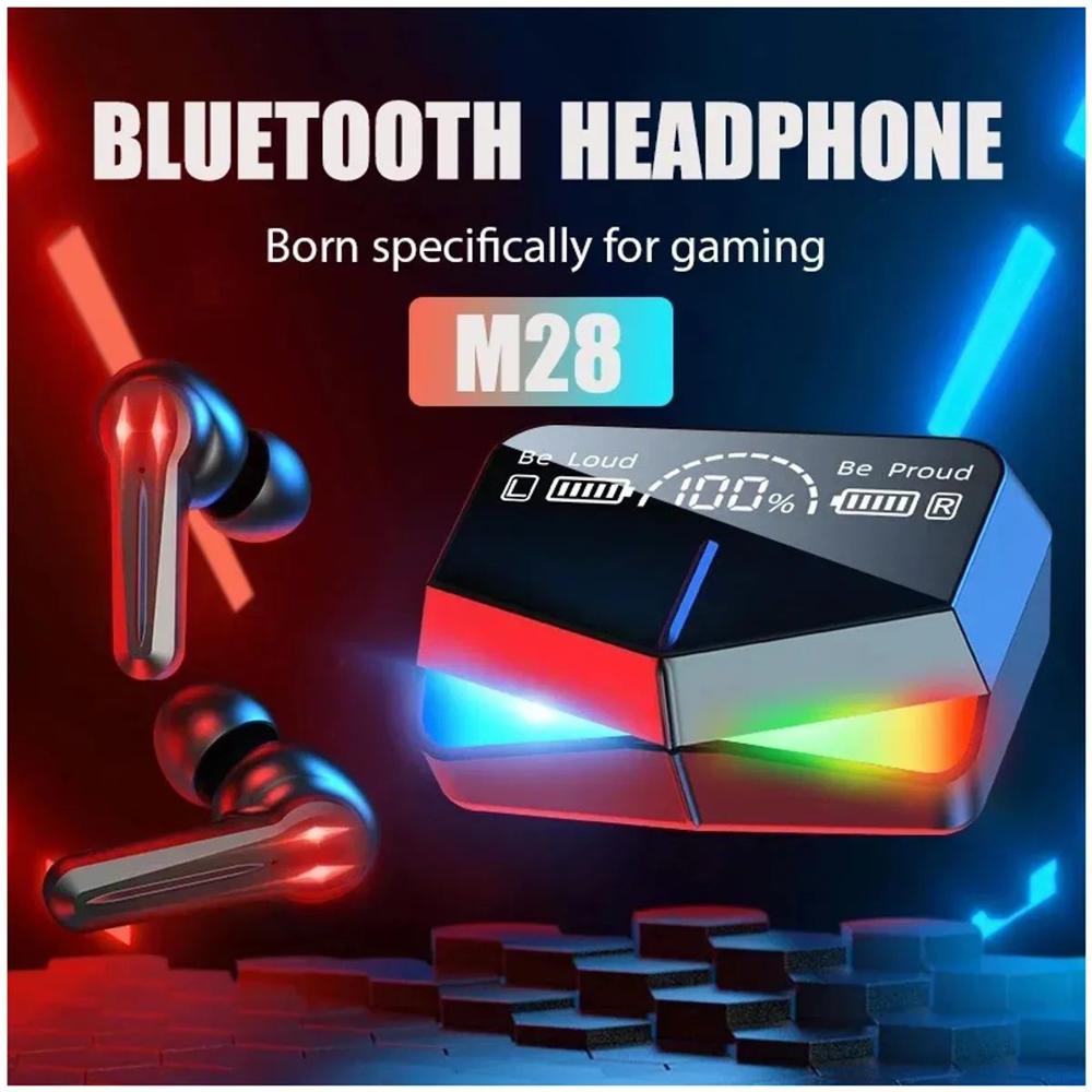 Audífonos Bluetooth Inalámbricos Gamer M28 Powerbank