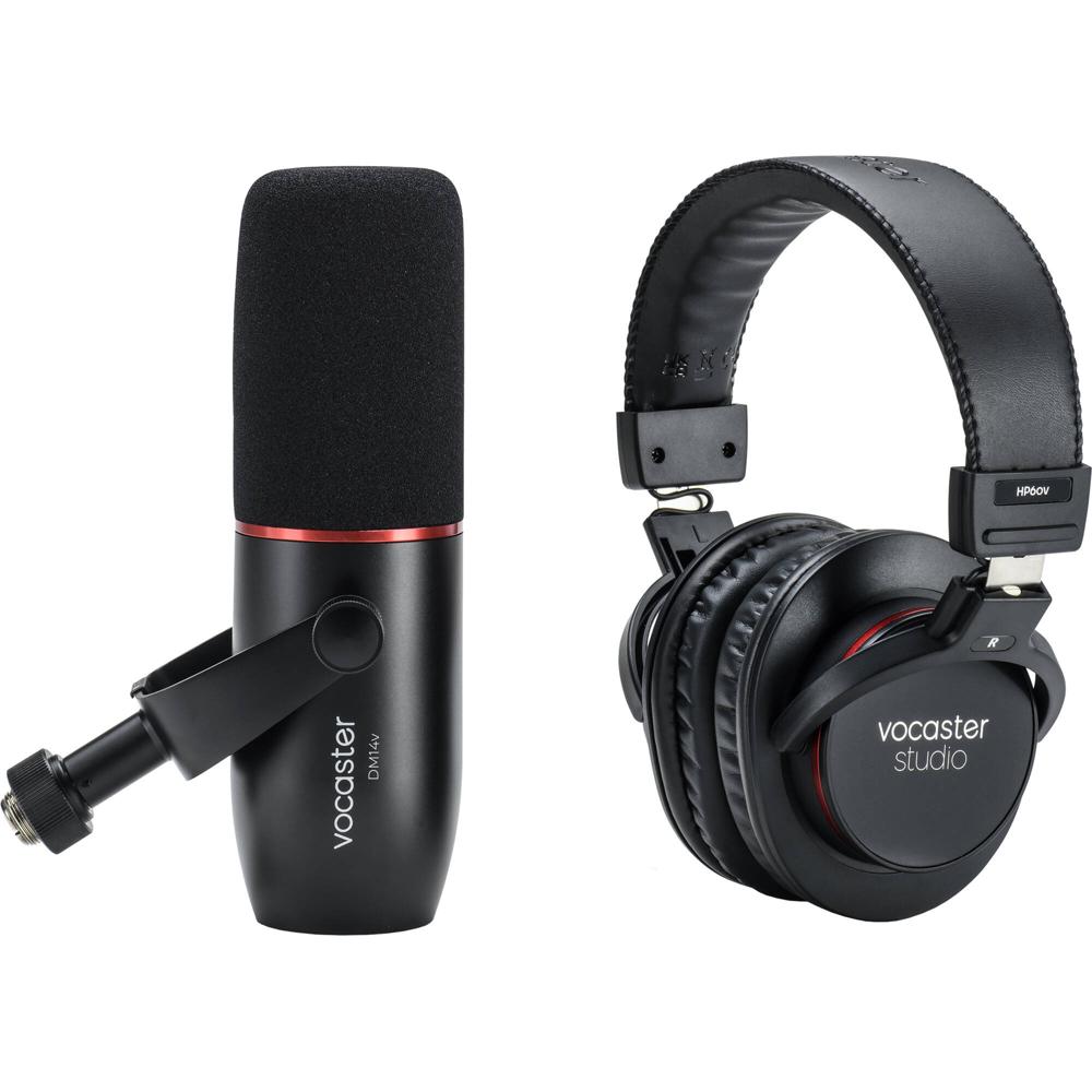 Focusrite Vocaster Broadcast Kit DM14v Mic y HP60v Auriculares para Podcasting