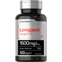 LONGJACK TONGKAT ALI 1600 MG  HORBAACH 120 CÁPSULAS MAXIMA POTENCIA