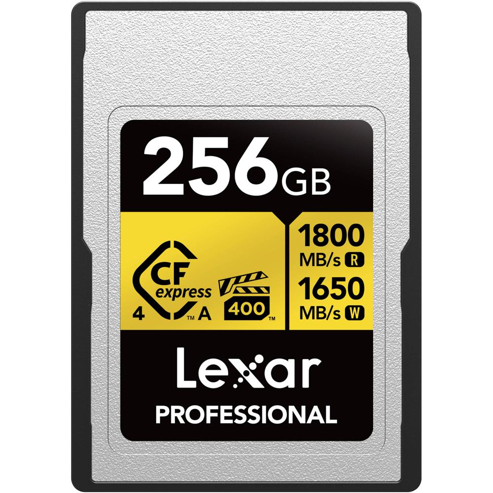 Lexar CFexpress 4.0 Type A 256GB Professional GOLD - 1800 MB/s Lectura, 1650 MB/s Escritur