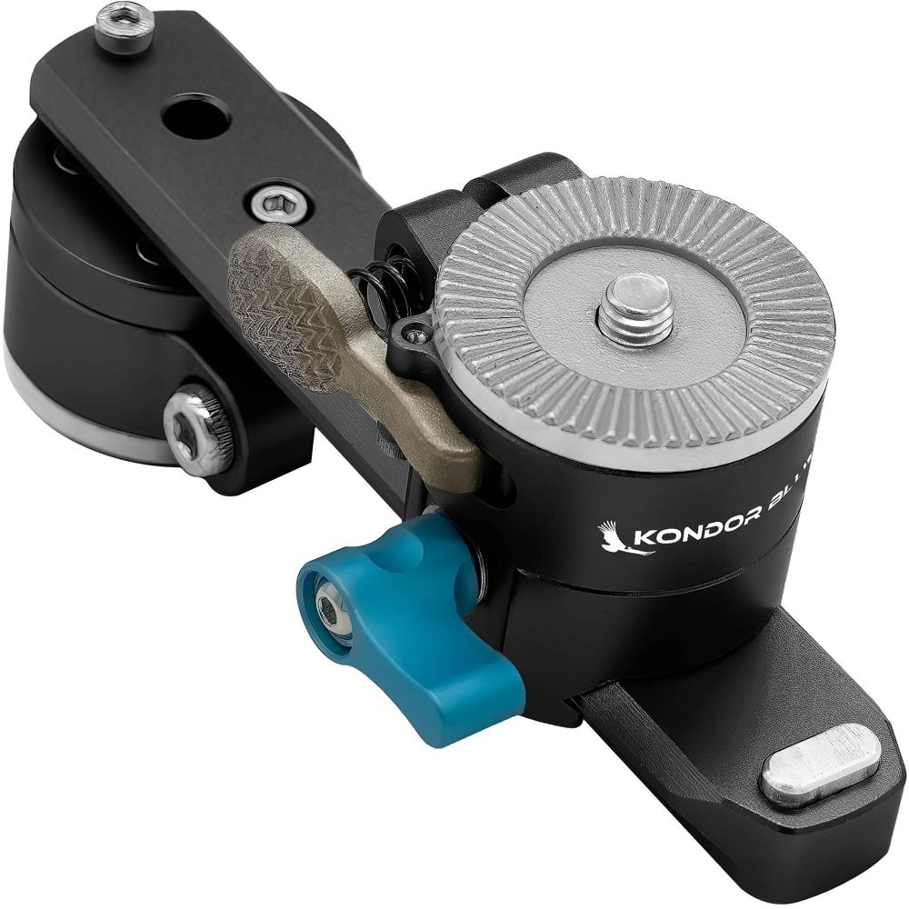 Kondor Blue Kit de Soporte para EVF Raven Black con Rosetas de Liberación Rápida