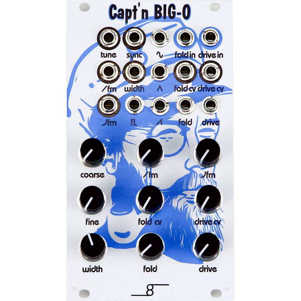 Cre8audio Capt'n Big-O VCO Analógico Eurorack 14 HP con Wavefolder y Modulación de Frecu