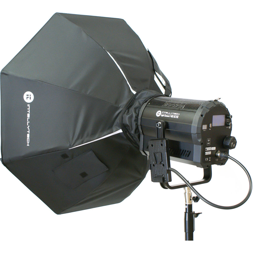Intellytech Softbox 35"" Octagonal para F-165 LED Fresnel con Rejilla y Color Interior Plat