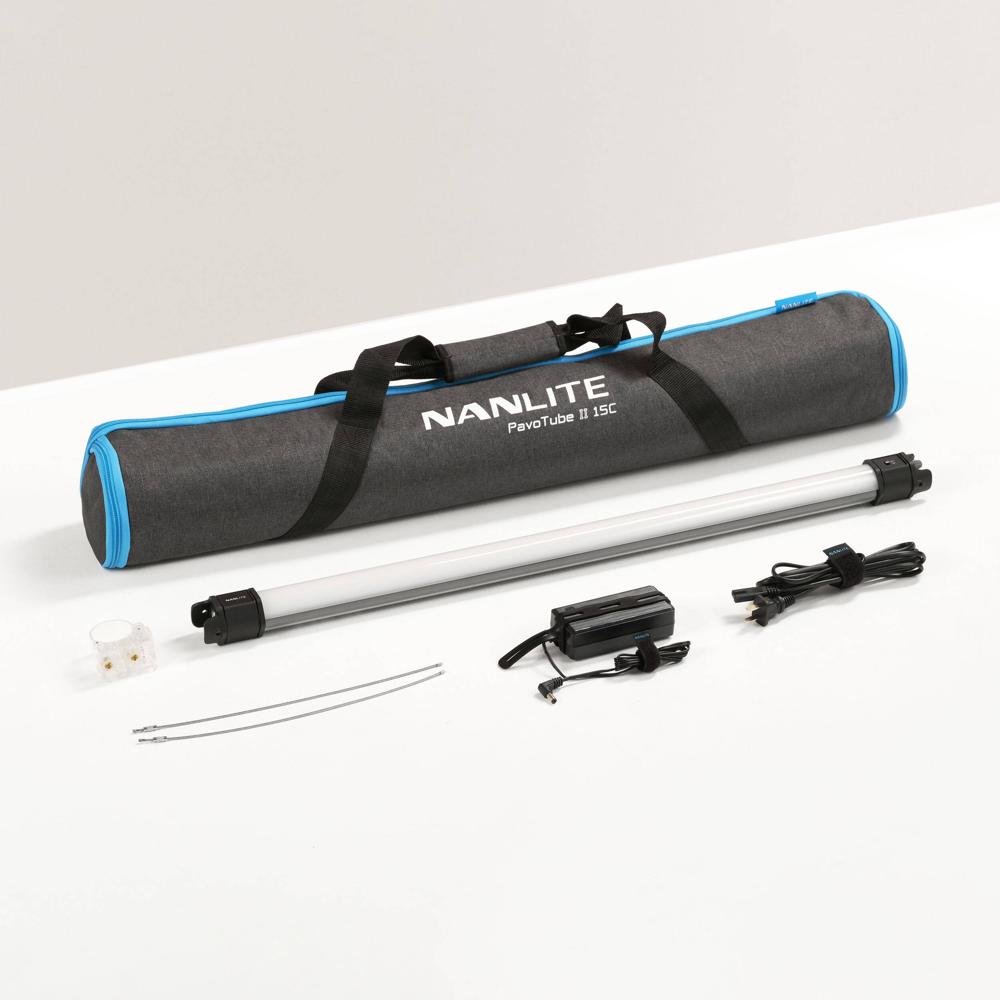 Nanlite PavoTube II 15C Tubo LED RGB de 2' con Control Inalámbrico, CRI 97, 15 Efectos Pr