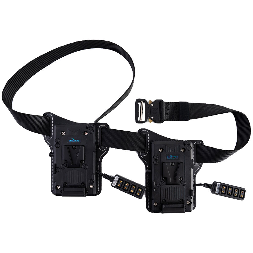 IndiPRO Tools Cinturón de Batería Dual V-Mount con 10 Salidas D-Tap