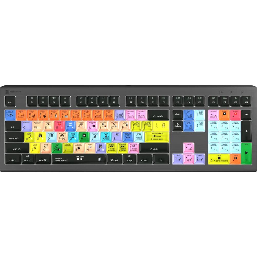 Logickeyboard ASTRA 2 Teclado Retroiluminado para Apple Logic Pro X - Conexión USB Tipo A