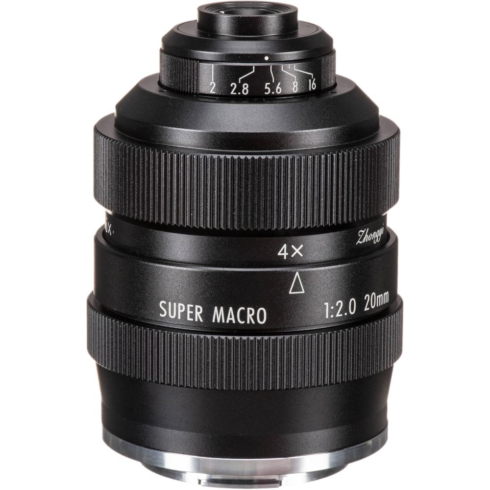 Mitakon Zhongyi 20mm f/2 4.5x Super Macro Lens para Canon EF-M - Apertura f/2 a f/16, Dist