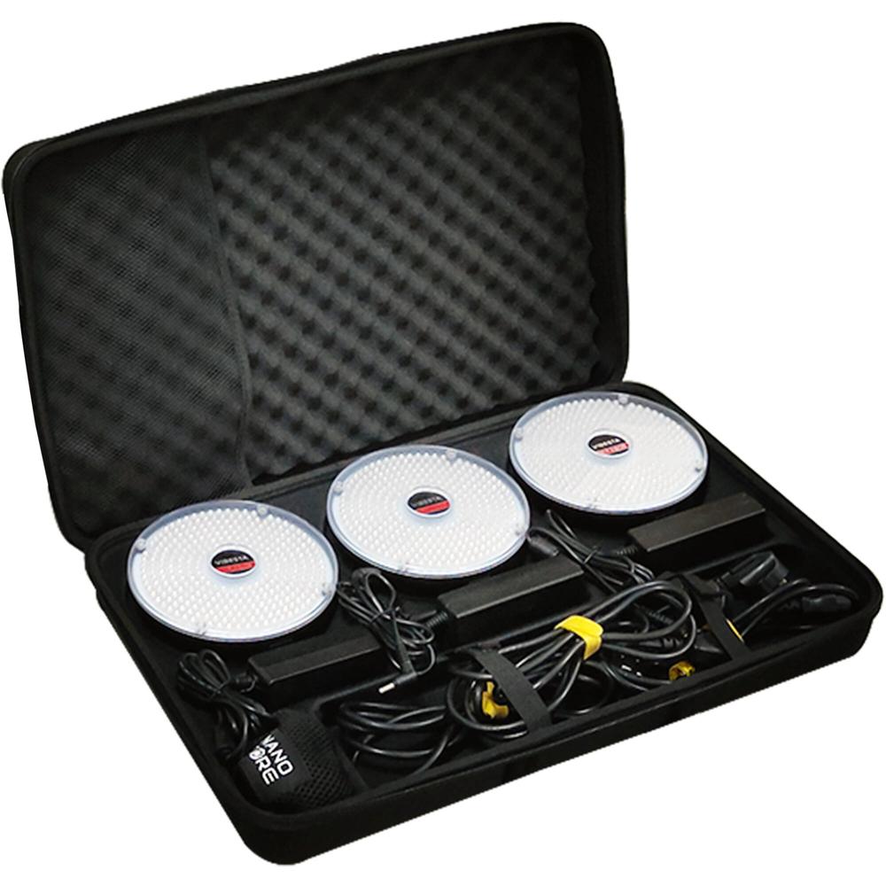 Vibesta Peragos Disc 304B Kit de Iluminación 3 Luces Bi-Color con Temperatura de Color 32