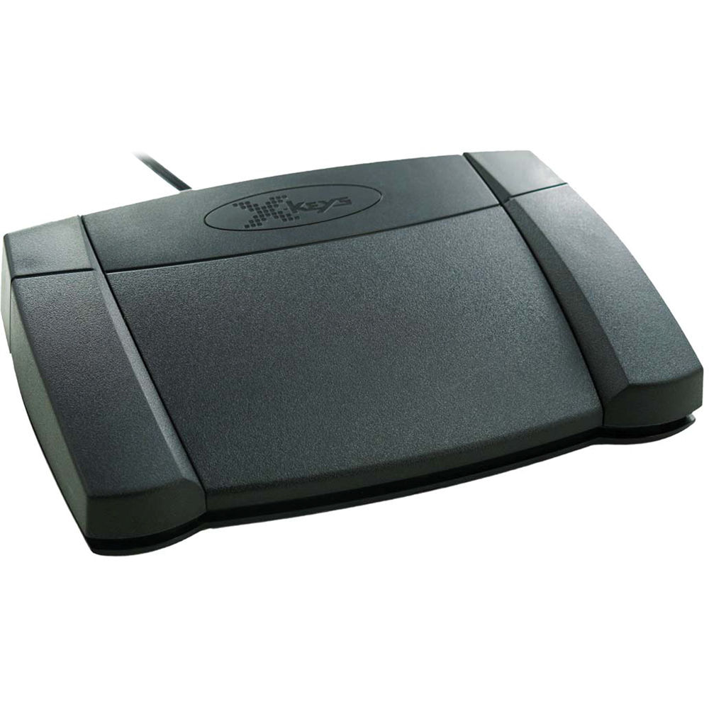 X-keys Pedal de Pie XK-3 con 3 Pedales Programables para Control de Transcripción