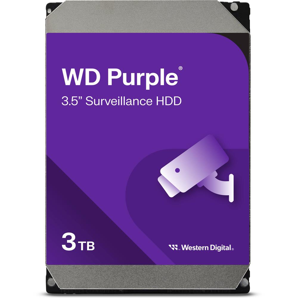 WD Disco Duro Interno de Vigilancia 3TB SATA III 3.5"" - Soporta hasta 64 Cámaras HD, Tecn