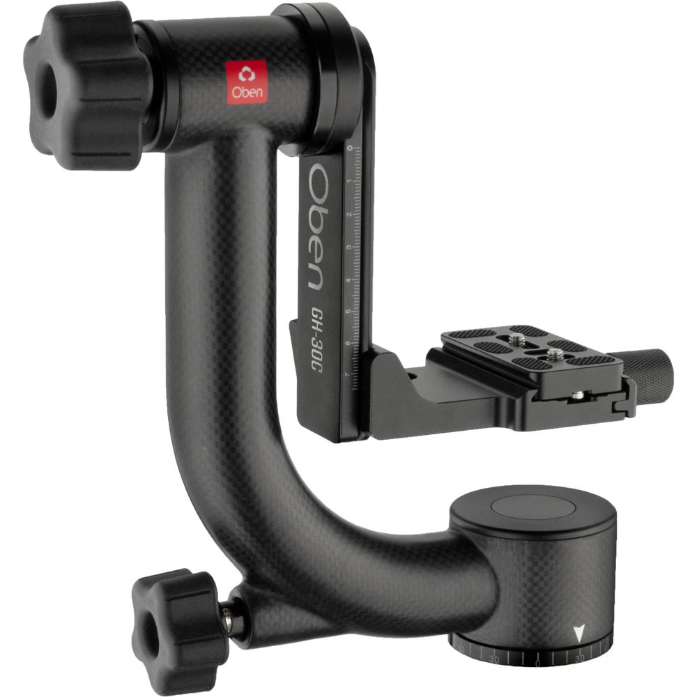 Oben GH-30C Cabezal Gimbal de Fibra de Carbono con Capacidad de Carga de 44 lb y Montaje A