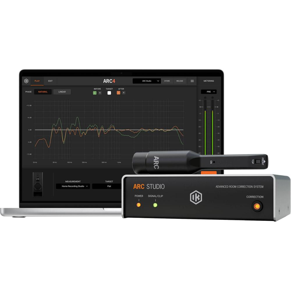 IK Multimedia ARC Studio Sistema de Corrección Acústica con Micrófono MEMS