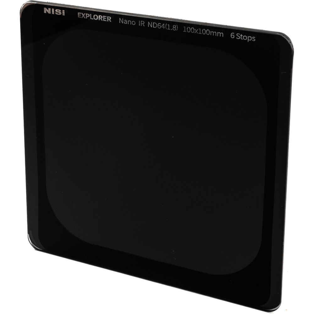 NiSi Filtro ND Explorer IRND 100 x 100mm 6-Stop, Vidrio Schott B270, 1.8 Densidad Óptica,
