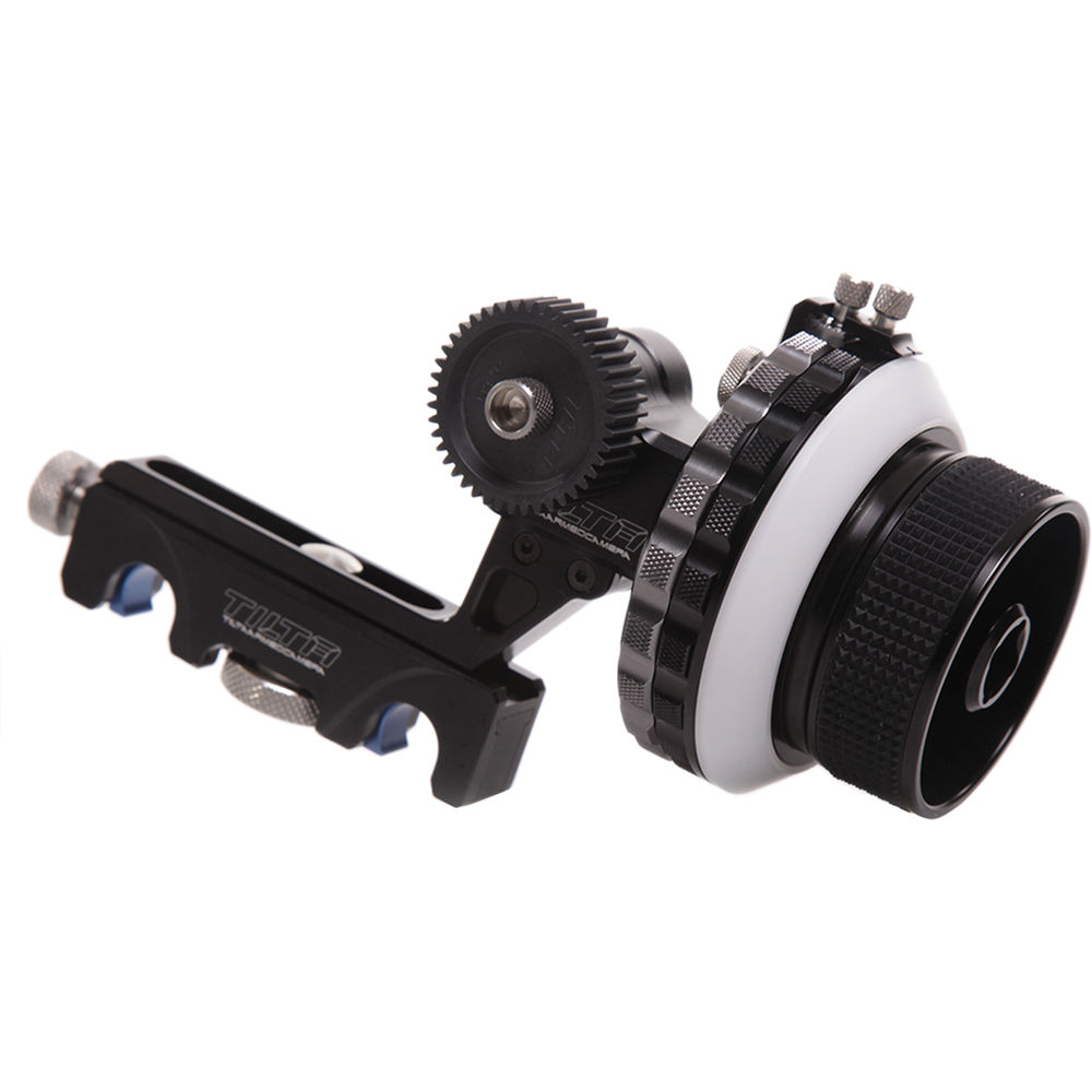 Tilta Follow Focus FF-T03 para sistemas de varilla de 15mm con 2 paradas duras y construcc