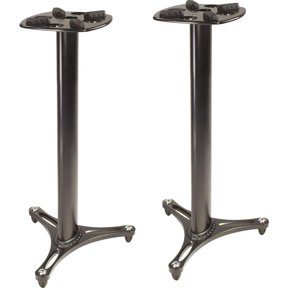 Ultimate Support MS-90/36 Soportes de Monitores de Estudio de Columna (Negro, Par) - Capac