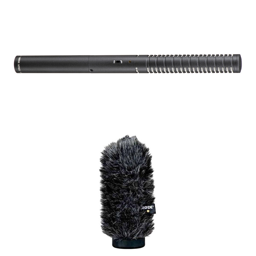 RODE NTG2 Micrófono Shotgun con Windshield WS6 - Alimentación por Batería o Phantom, Fi
