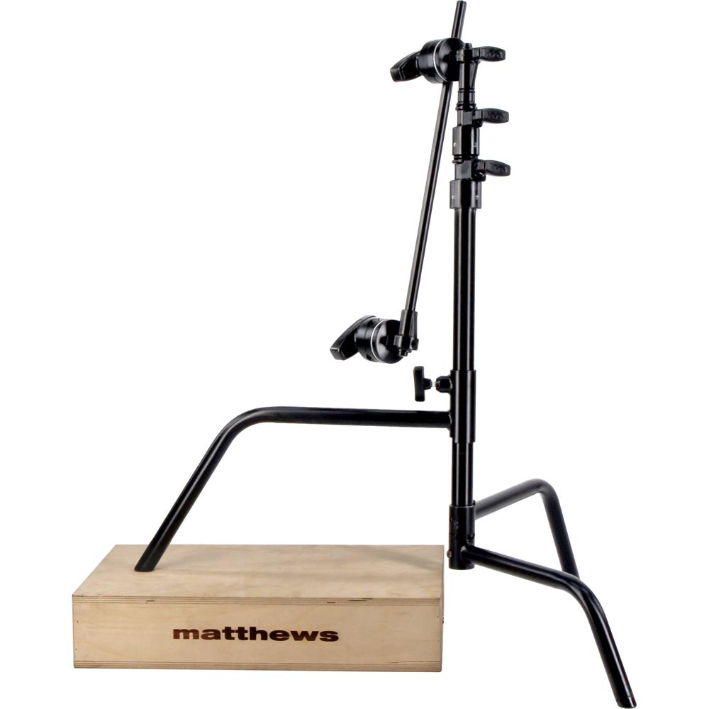 Matthews C-Stand 20"" con Pierna Deslizante, Cabezal de Sujeción y Brazo, Capacidad de Car