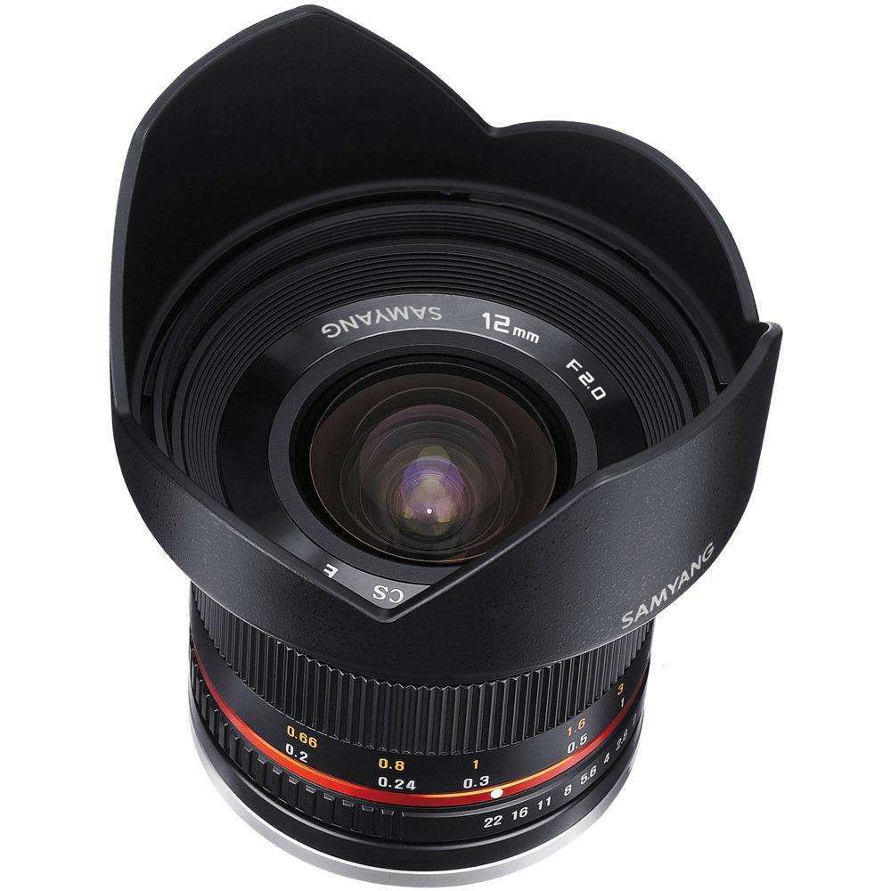 Samyang 12mm f/2.0 NCS CS Lente para Montura Sony E (APS-C) - Abertura f/2.0, 18mm Equival