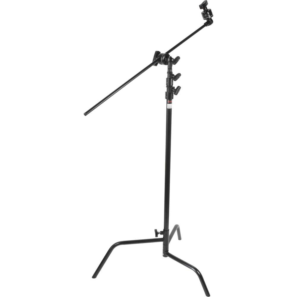 Matthews C-Stand 40"" con Pierna Deslizante, Cabeza de Agarre y Brazo, Altura Máxima 10.5'