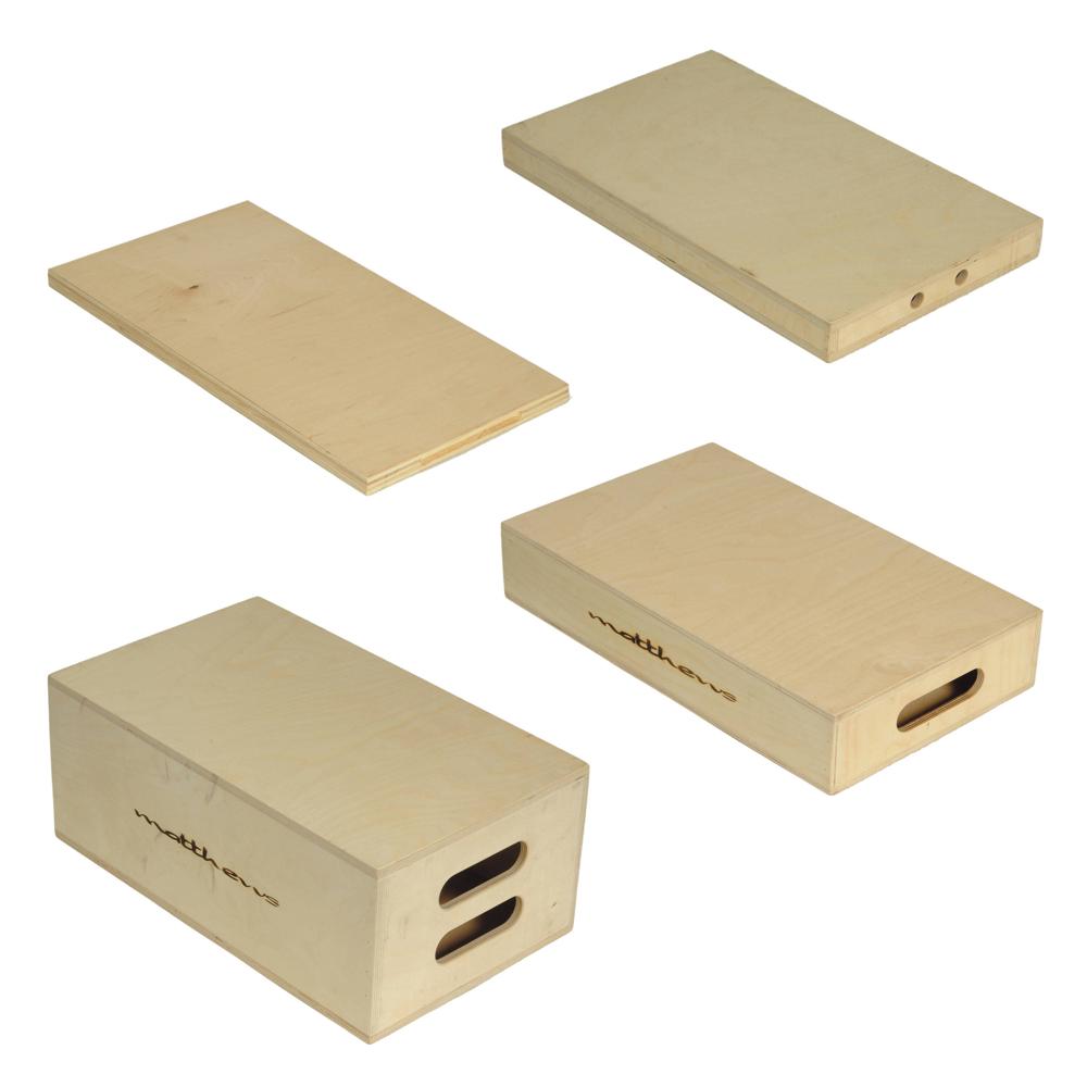 Matthews Set de Cuatro Apple Boxes - Incluye Full, 1/2, 1/4 y 1/8