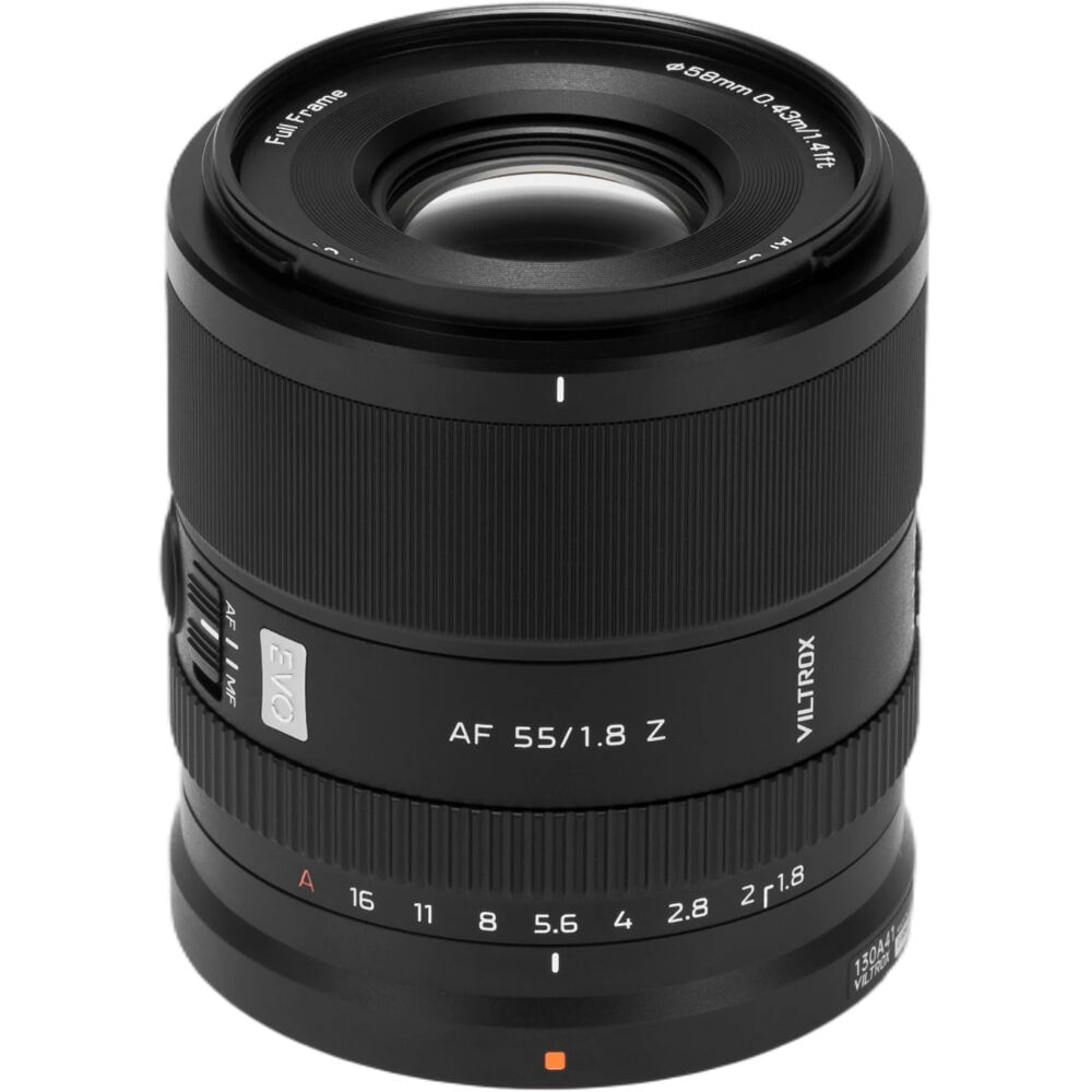 Viltrox 55mm f/1.8 EVO Lens para Nikon Z - Lente Prime Rápida con Motor STM y Anillo de D