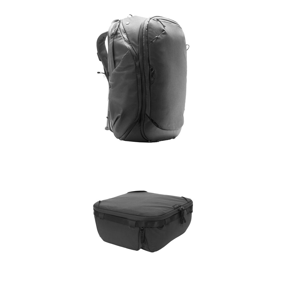 Peak Design Mochila de Viaje 45L con Medium Camera Cube V2 (Negro)
