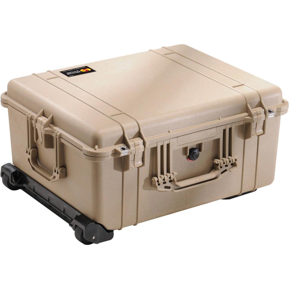 Pelican 1610 Protector Case Desert Tan - Resistente al Agua y al Polvo, con Válvula de Ig