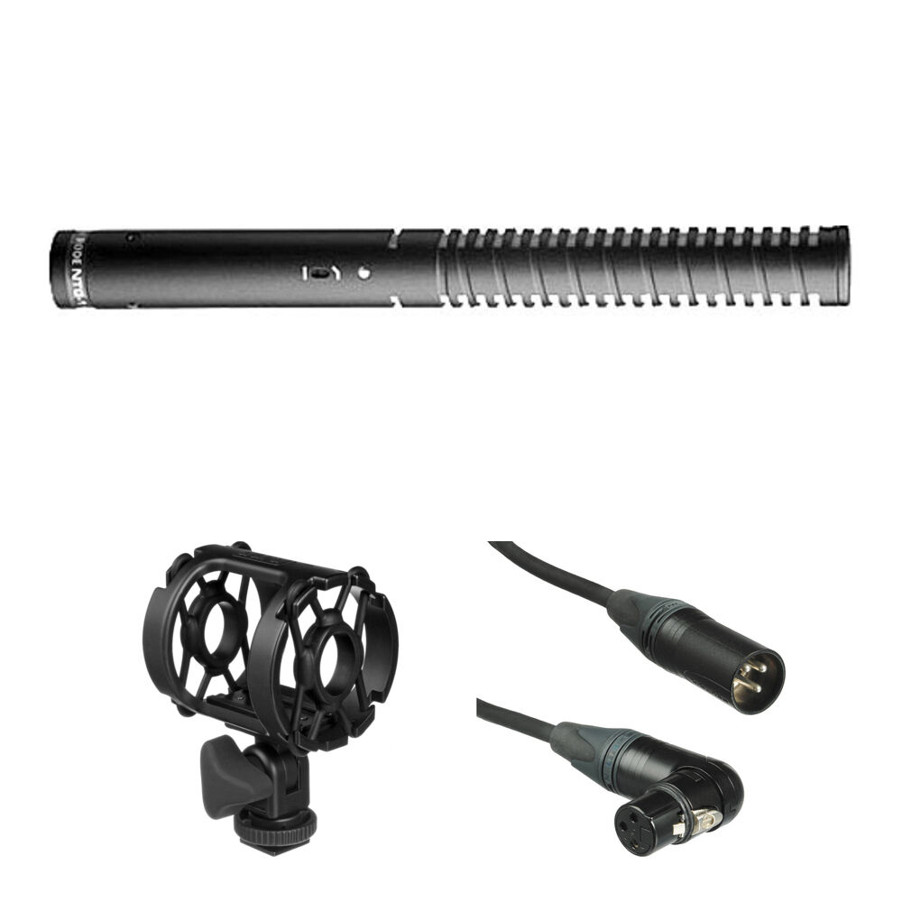 RODE NTG1 Micrófono Shotgun con Shockmount y Cable XLR