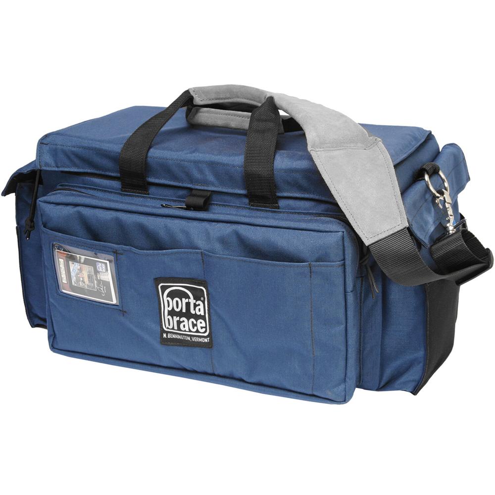 PortaBrace PC-333 Funda de Producción Azul con Compartimentos Ajustables y Correa de Cuer