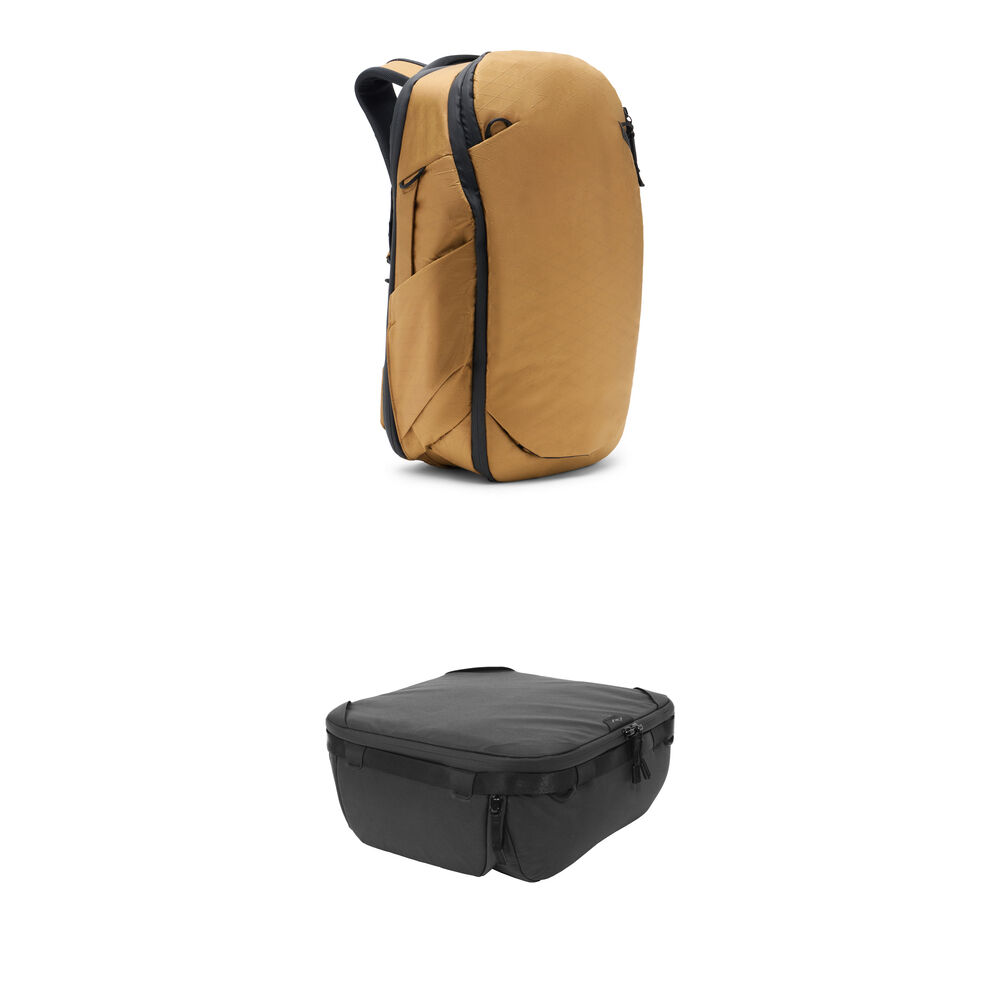 Peak Design Mochila de Viaje 30L con Medium Camera Cube V2 (Coyote)