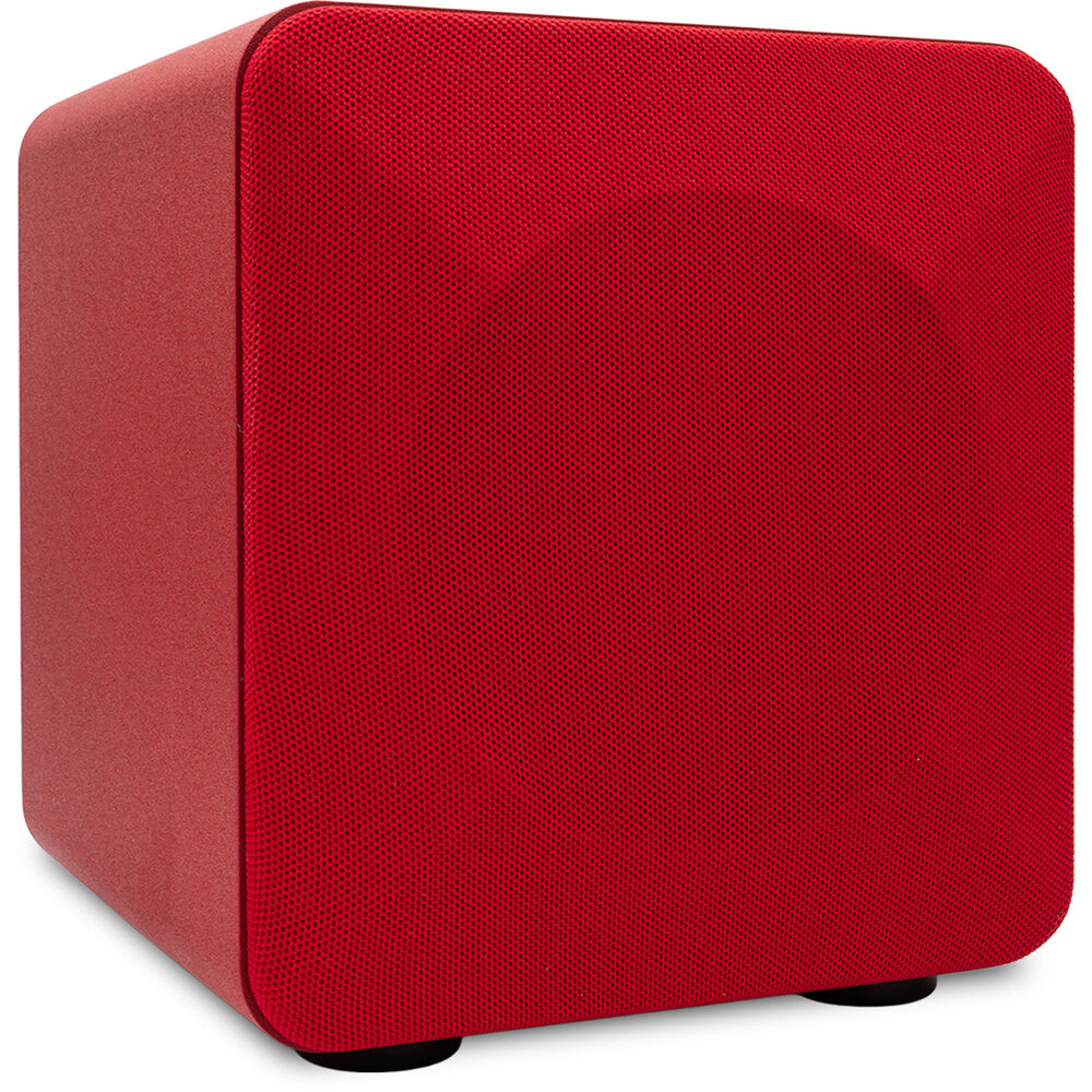 Audioengine Subwoofer S6 6"" 210W Activo Sellado Rojo - Woofer de Largo Recorrido, Respuest