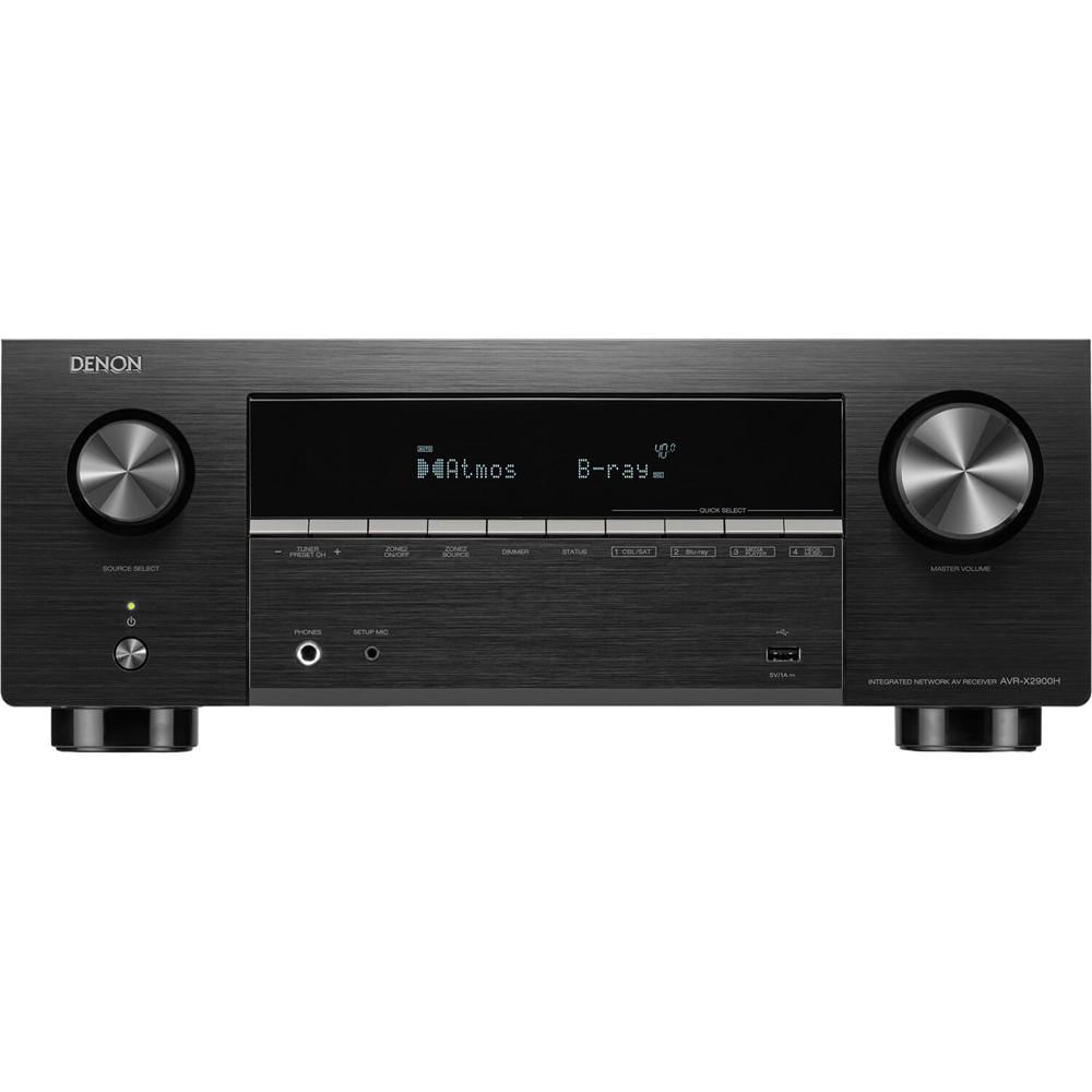 Denon AVR-X2900H Receptor A/V de Red 7.2 Canales con Soporte Dolby Atmos y DTS:X, 95W por