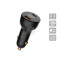 Cargador para Auto 100W USB y Tipo C - Carga Rápida  C101