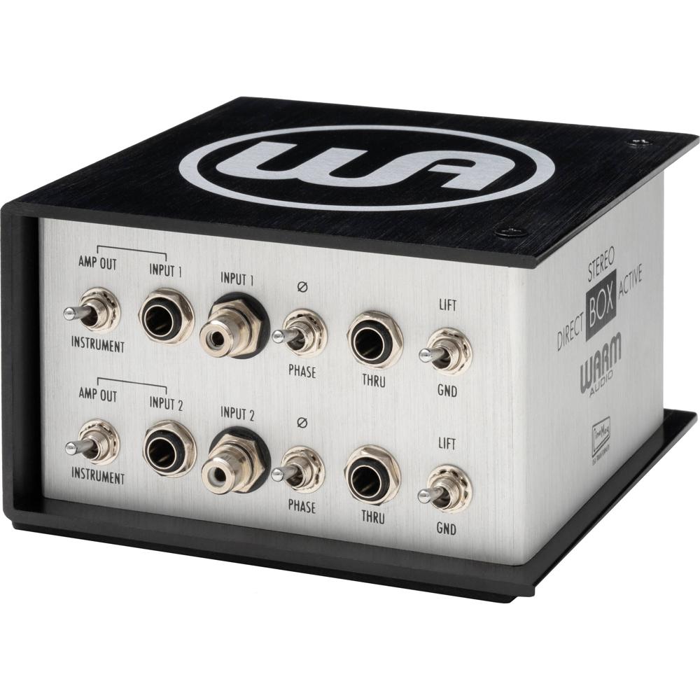 Warm Audio Active Stereo Direct Box 2-Channel con Circuitería Activa, Pad Variable -30 a
