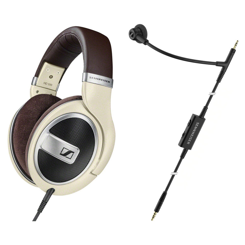 Sennheiser HD 599 Auriculares Circumaurales Abiertos con Micrófono Boom