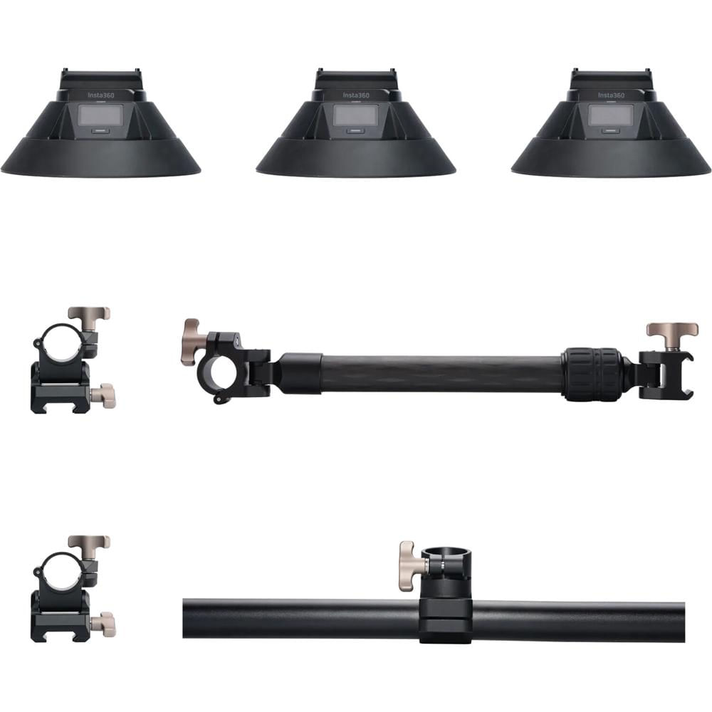 Insta360 Soporte de Ventosa Eléctrica Triple para Automóvil - Capacidad de Carga Vertica