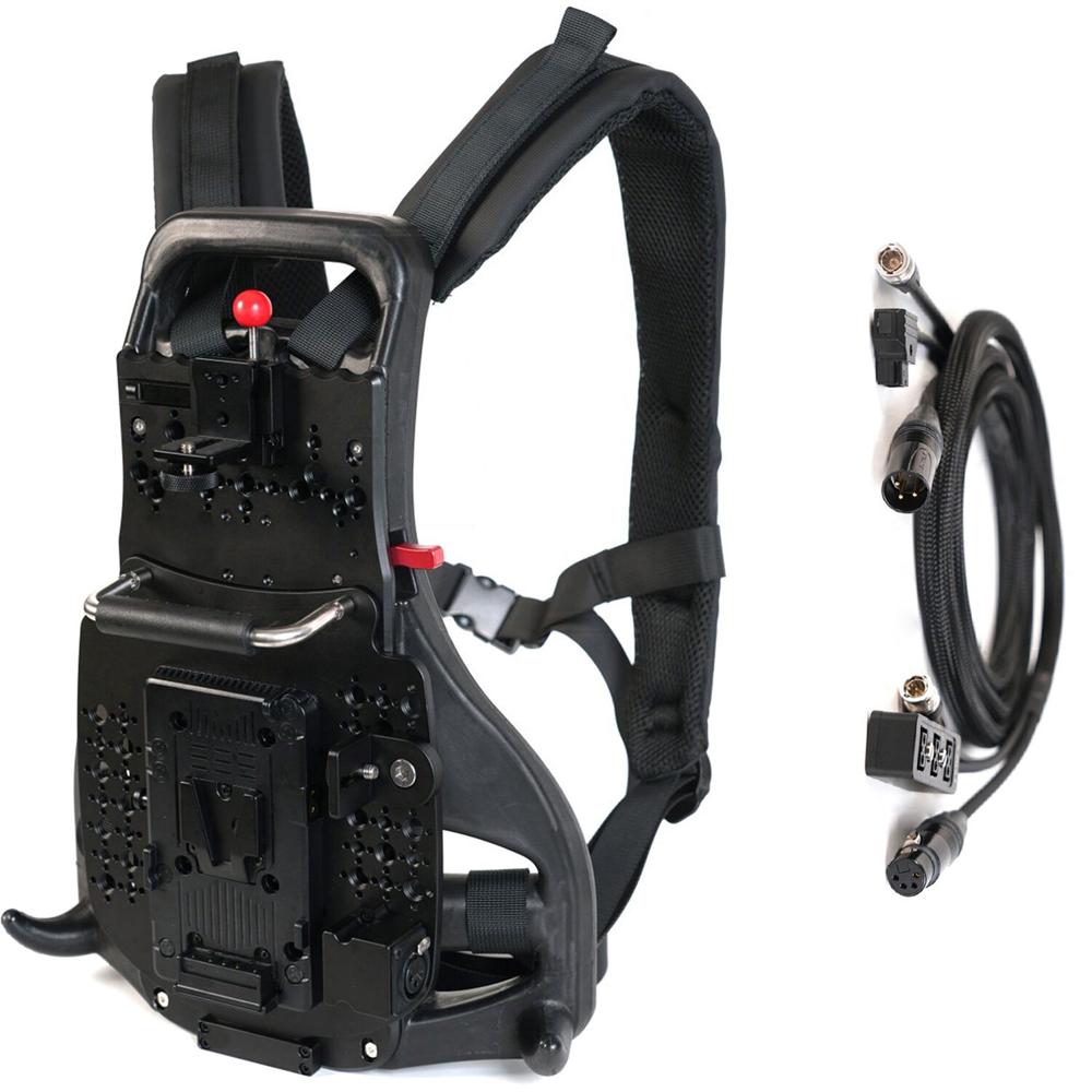 DigitalFoto Soporte de Chaleco con Placa de Batería V-Mount y Cable Divisor para ARRI ALE