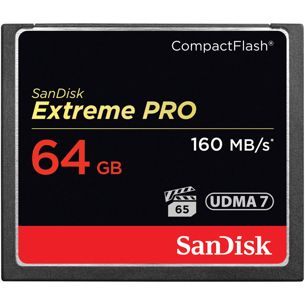 SanDisk Tarjeta de Memoria CompactFlash Extreme Pro 64GB - Velocidades de Lectura de hasta