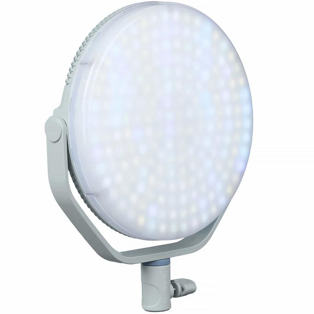 Nanlite Miro 60c Panel LED RGB Redondo con Soporte de Luz - Kit de 2 Luces, Color Azul Men