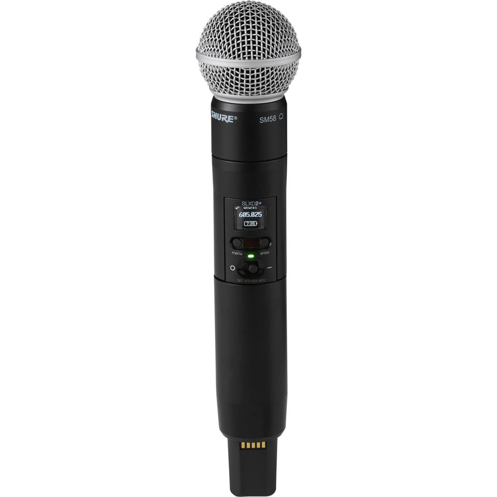 Shure SLXD2+ Micrófono Inalámbrico de Mano Digital con Cápsula Cardioide SM58 - Rango d