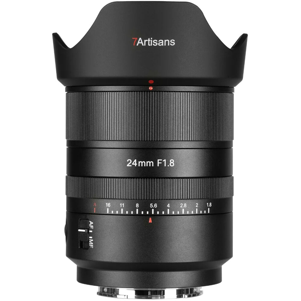 7Artisans L-Mount 24mm f/1.8 AF Lens - Prime de Gran Angular con Motor STM y Diafragma de