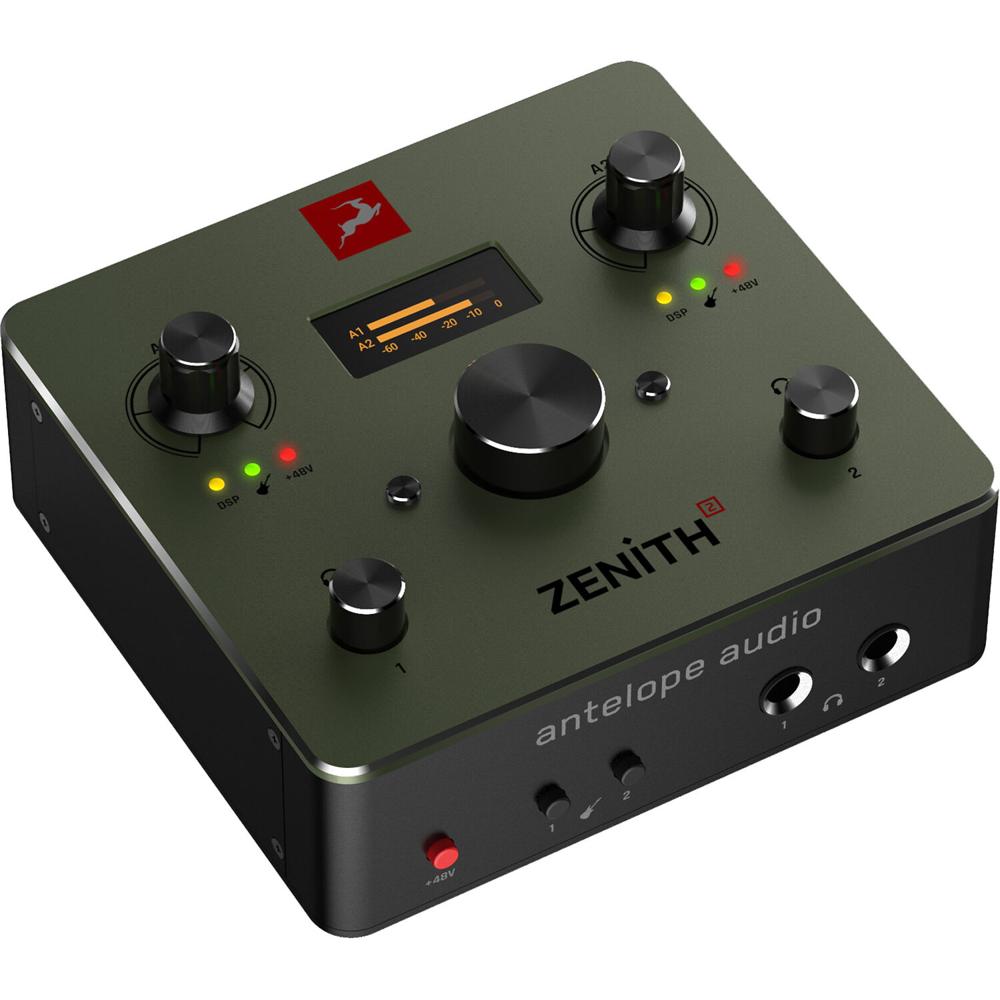 Antelope Zenith 2 Interfaz de Audio Portátil 2x2 USB-C con Preamplificadores Discretos y